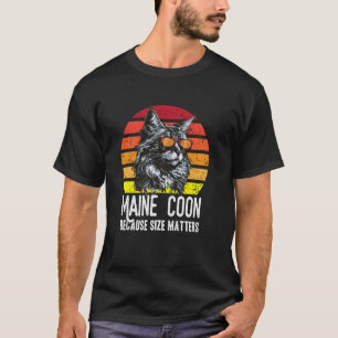 Camiseta Divertido Maine Coon Porque El Tamaño Importa Main