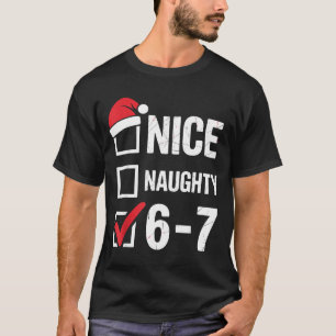 Camiseta Divertido Malicioso 6 7 Meme Divertido Navidad Sei