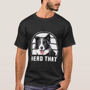 Camiseta Divertido manada de animales collie en la frontera