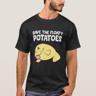 Camiseta Divertido Manatee Salve Las Patatas Flotantes Cute