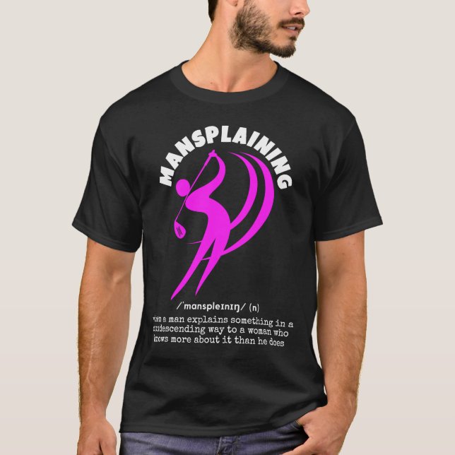 Camiseta Divertido MANSPLAINING Golf (Anverso)