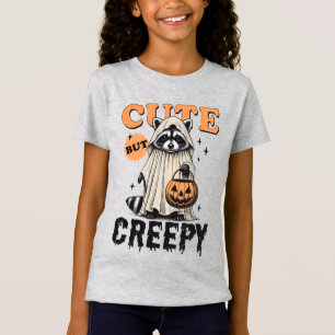 Camiseta Divertido Mapache Vintage Lindo Pero Espeluznante