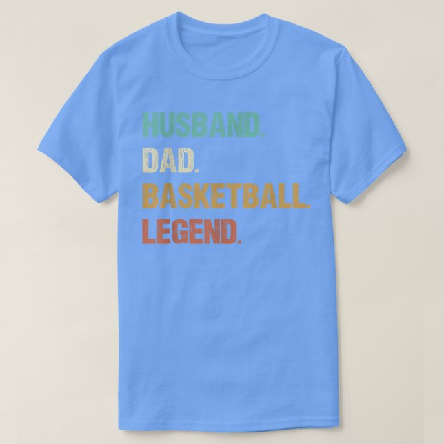 Camiseta Divertido marido de basketball papá legendario Día (Diseño del anverso)