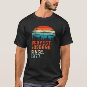 Camiseta Divertido marido Okayest desde la boda ventilado A
