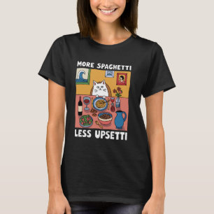 Camiseta Divertido Más Espaguetis Menos Amantes de la Comid