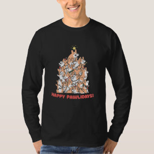 Camiseta Divertido Mascota de perro Corgi Merry Christmas T