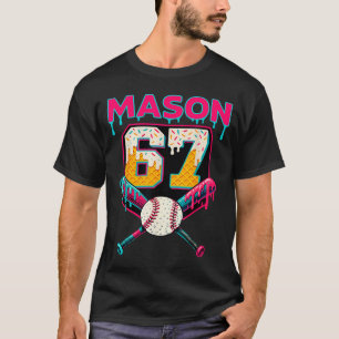 Camiseta Divertido Mason 67 Seis Siete Srt Meme Helado Gote