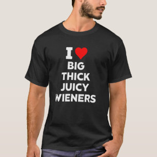 Camiseta Divertido me encanta el gran brillo de jugo Wiener