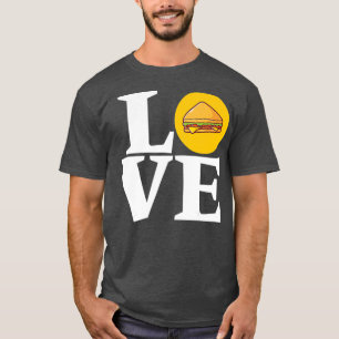 Camiseta Divertido me encanta el sandwich submarino Sub San