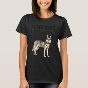 Camiseta Divertido Me Gustan Los Perros Husky Siberiano Y Q