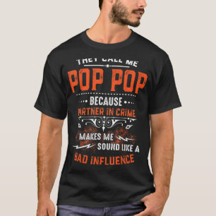 Camiseta Divertido Me Llaman Pop Por Pareja En Crim