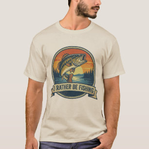 Camiseta Divertido Me Prefiero Estar Pescando