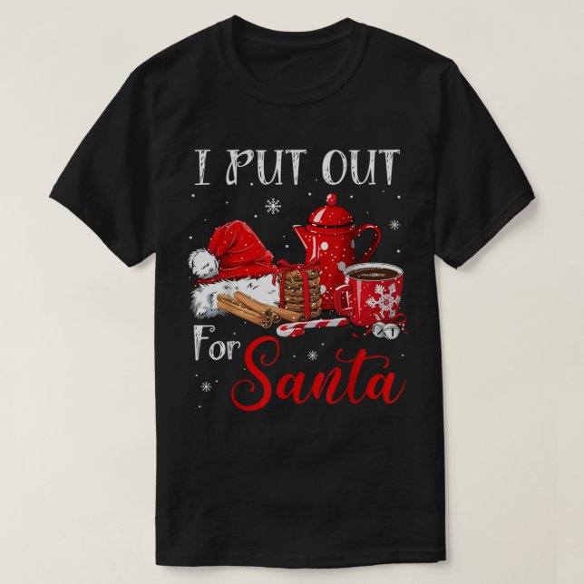 Camiseta Divertido Me Puse para Santa (Diseño del anverso)