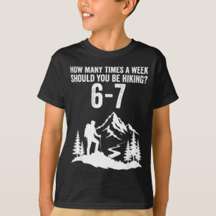 Camiseta Divertido meme 67 seis siete caminando al aire lib
