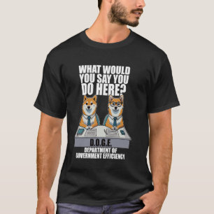 Camiseta Divertido Meme del DOGE D.O.G.E, Departamento De G