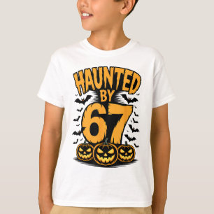 Camiseta Divertido Memes de Terror Asustado 67 Seis Siete 6