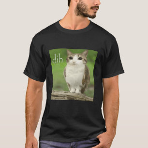 Camiseta Divertido Meowl Dih Meme Maldito Gato Búho Brainro