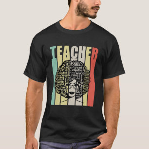 Camiseta Divertido mes de historia negra de profesora negra