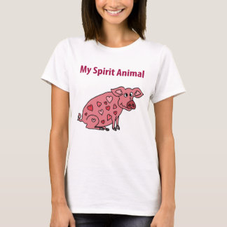 Camiseta Divertido mi dibujo animado animal del cerdo del