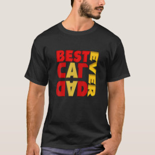 Camiseta Divertido mi gato-kute mejor papá gato de la histo