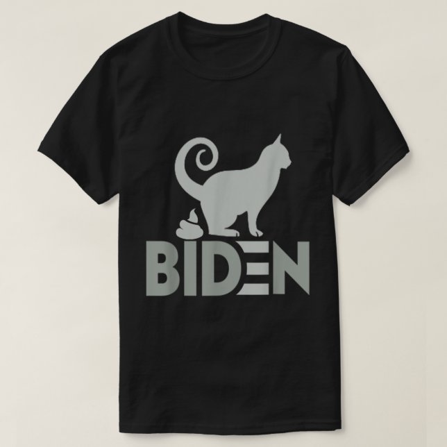 Camiseta divertido mi gato odia joe Biden I Love My Cat Ant (Diseño del anverso)