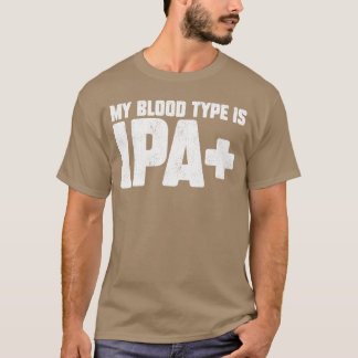 Camiseta Divertido Mi Tipo de Sangre Es IPA Diseño para Cer