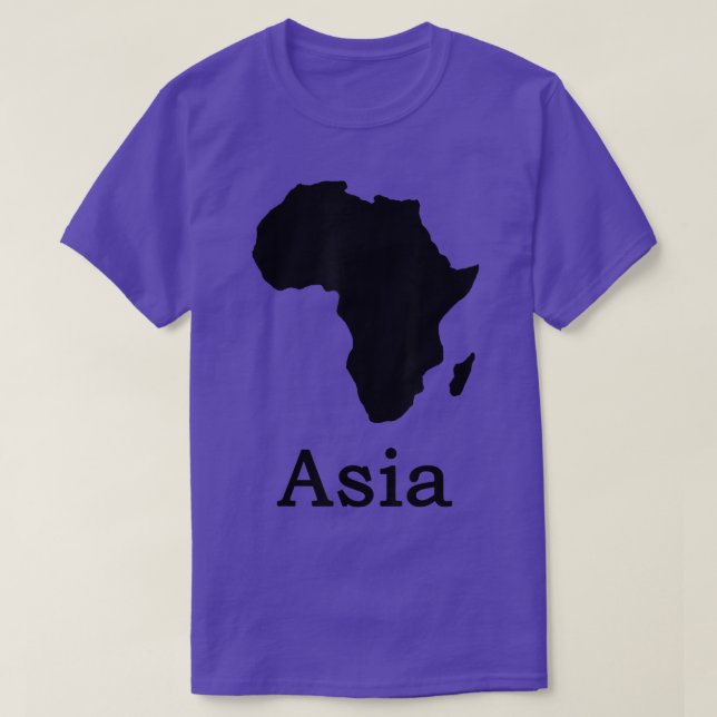 Camiseta Divertido Miedup Africa Asia  (Diseño del anverso)
