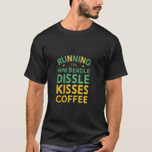 Camiseta Divertido Mini Bernedoodle Perro Café Amantes Cami