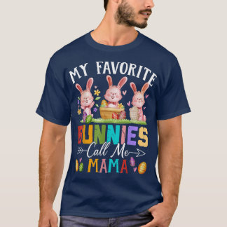 Camiseta Divertido, mis conejitos favoritos me llaman "Mi f