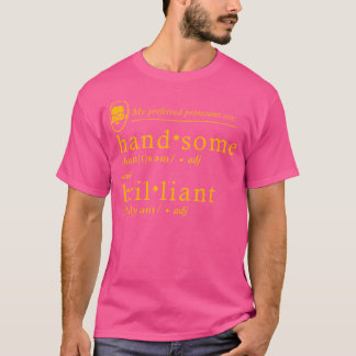 Camiseta Divertido Mis pronombres preferidos son Guapo Bril