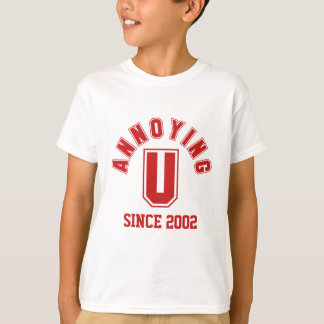 Camiseta Divertido Molestando Chico Tee, Rojo