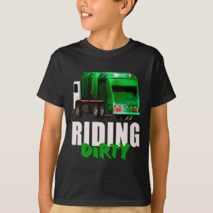 Camiseta Divertido montaje sucio camión de basura reciclaje