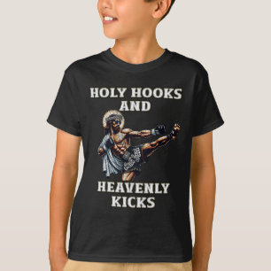 Camiseta Divertido Muay Thai Señor Jesús Boxeo Tailandés Ki