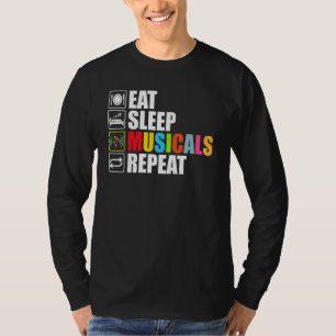 Camiseta Divertido musical para el teatro come música de su
