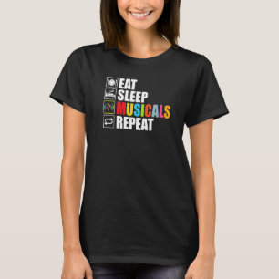 Camiseta Divertido musical para el teatro come música de su