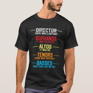 Camiseta Divertido músico regalos Coro Director Choir Miemb