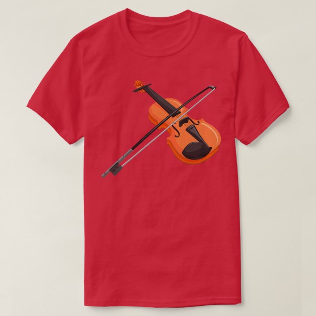 Camiseta Divertido músico violinista de amante musical (Diseño del anverso)