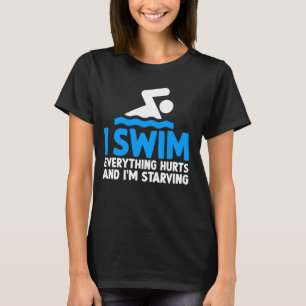 Camiseta Divertido nadador que dice