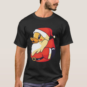 Camiseta Divertido Navidad del pato de caucho Shirt Santa R