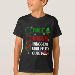 Camiseta Divertido Navidades traviesos e inocentes navideño