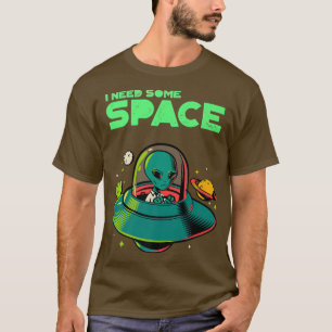 Camiseta Divertido Necesito Algo De Espacio Conciencia De L