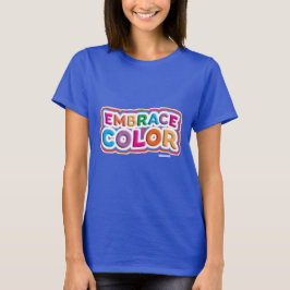Camiseta Divertido Negrita Brillante Color Del Abrazo Lema