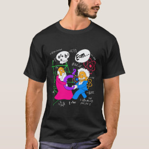 Camiseta Divertido Nerdy Pitágoras Luchando por C al Cuadra