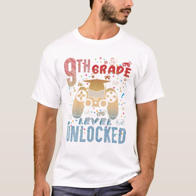 Camiseta Divertido Nivel Completo de 9º Grado (Anverso)