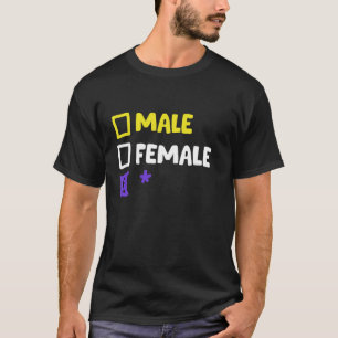 Camiseta Divertido No binario Y Transgénero