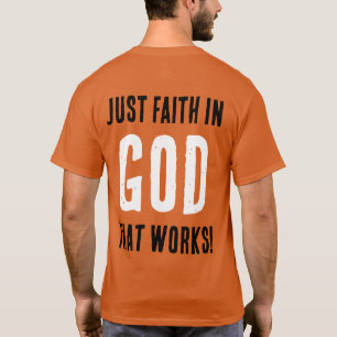 Camiseta Divertido "No hay trucos de miedo. Sólo Fe En DIOS