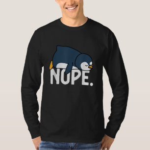 Camiseta Divertido No Hoy No Pinguino Perezoso Amante De Lo