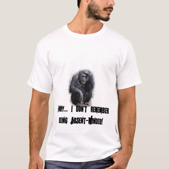 Camiseta Divertido no recuerdo ser distraído (Anverso)