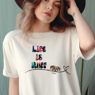 Camiseta Divertido nombre personalizado de perro retro de l