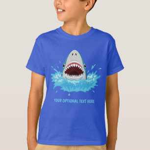 Camiseta Divertido nombre y texto personalizado de tiburón